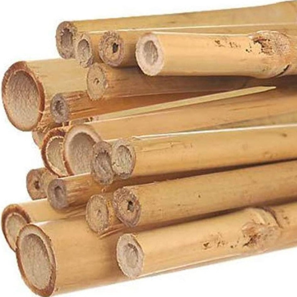 Premium Bamboo Stakes with Natural Finish - Durable & Lightweight Plant Support For Indoor & Outdoor Use