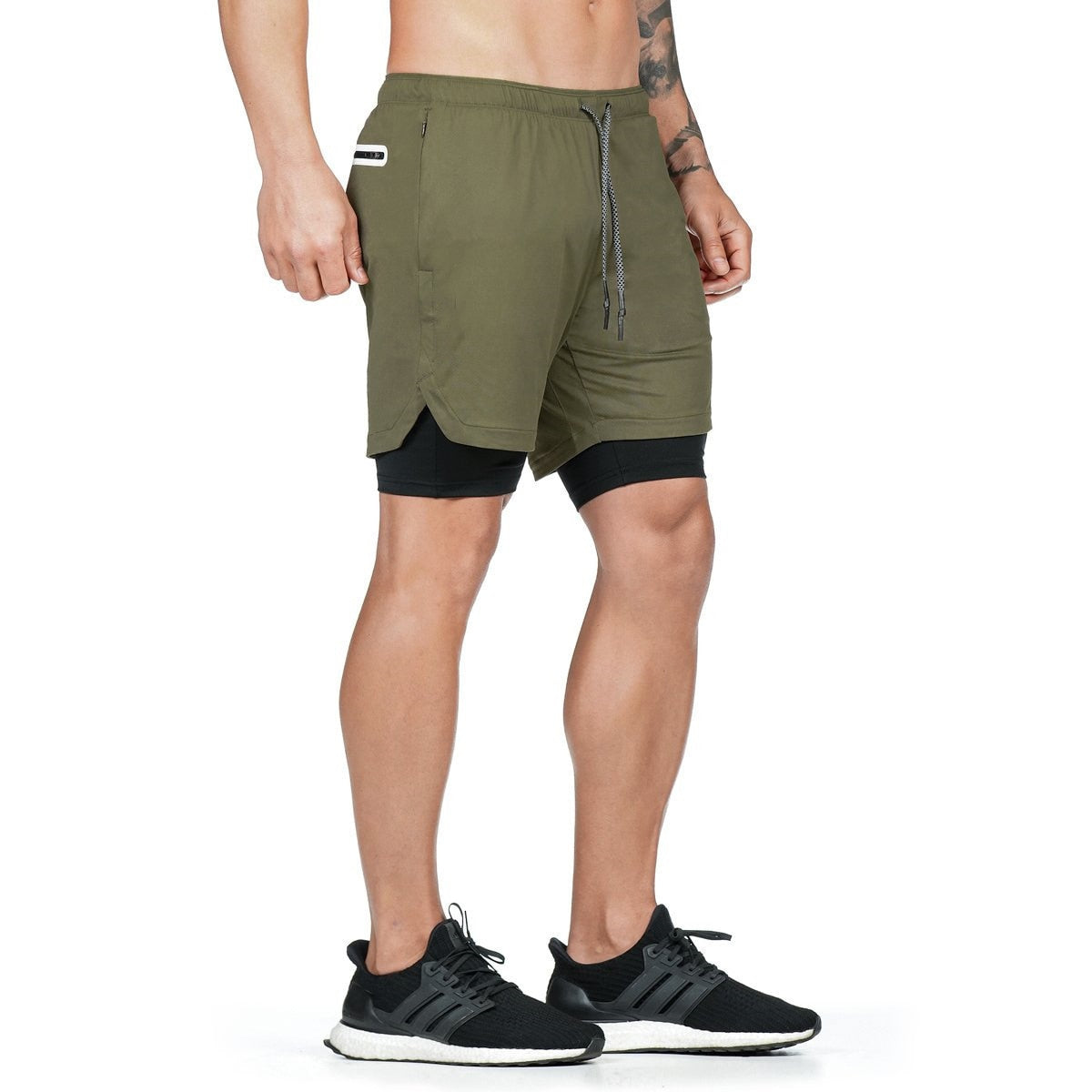 Camo Running Shorts for Men - 2-in-1 Quick Dry Workout Shorts for Gym, Sports, and Jogging | Summer Fitness Shorts