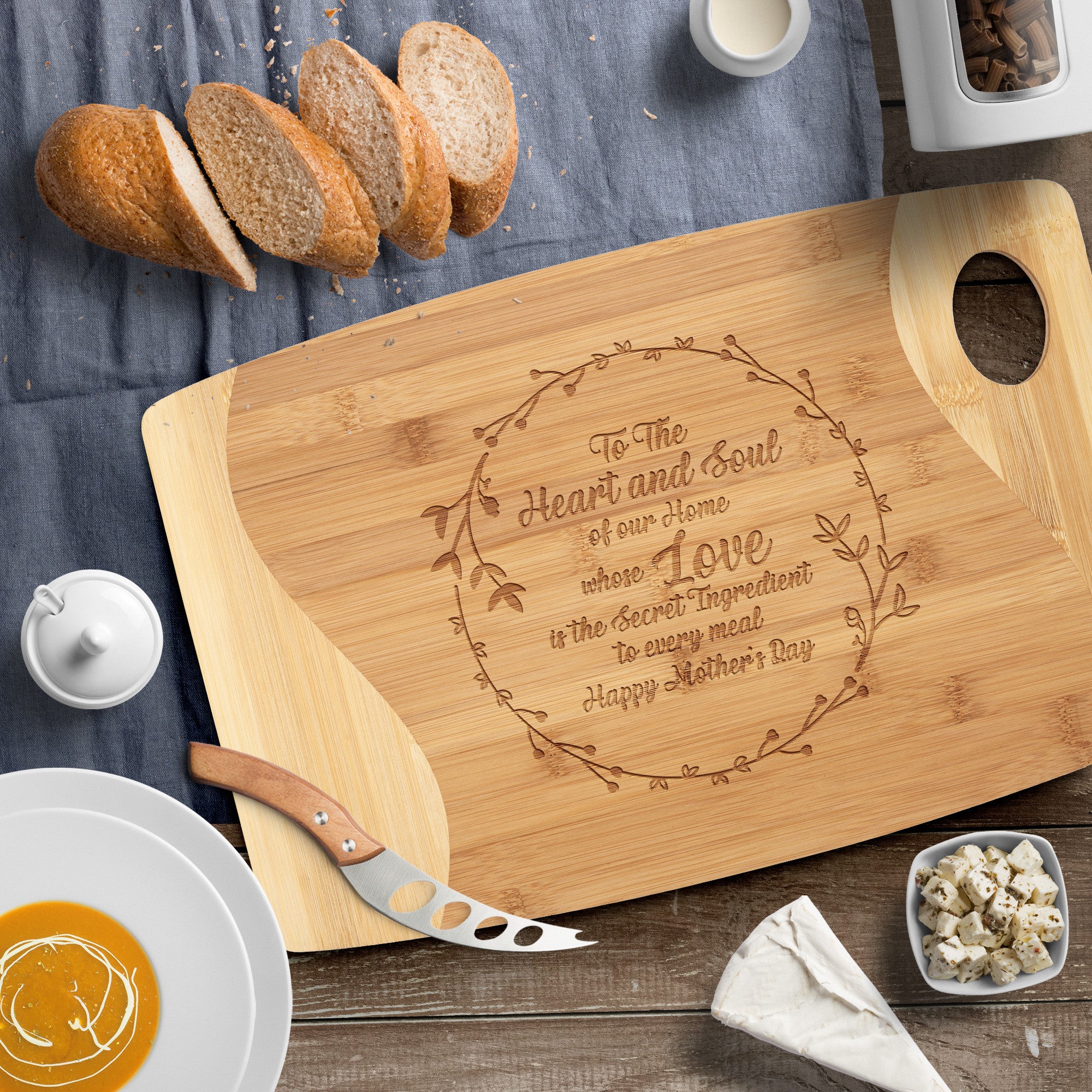 To The Heart and Soul - Cutting Board for Mother's Day