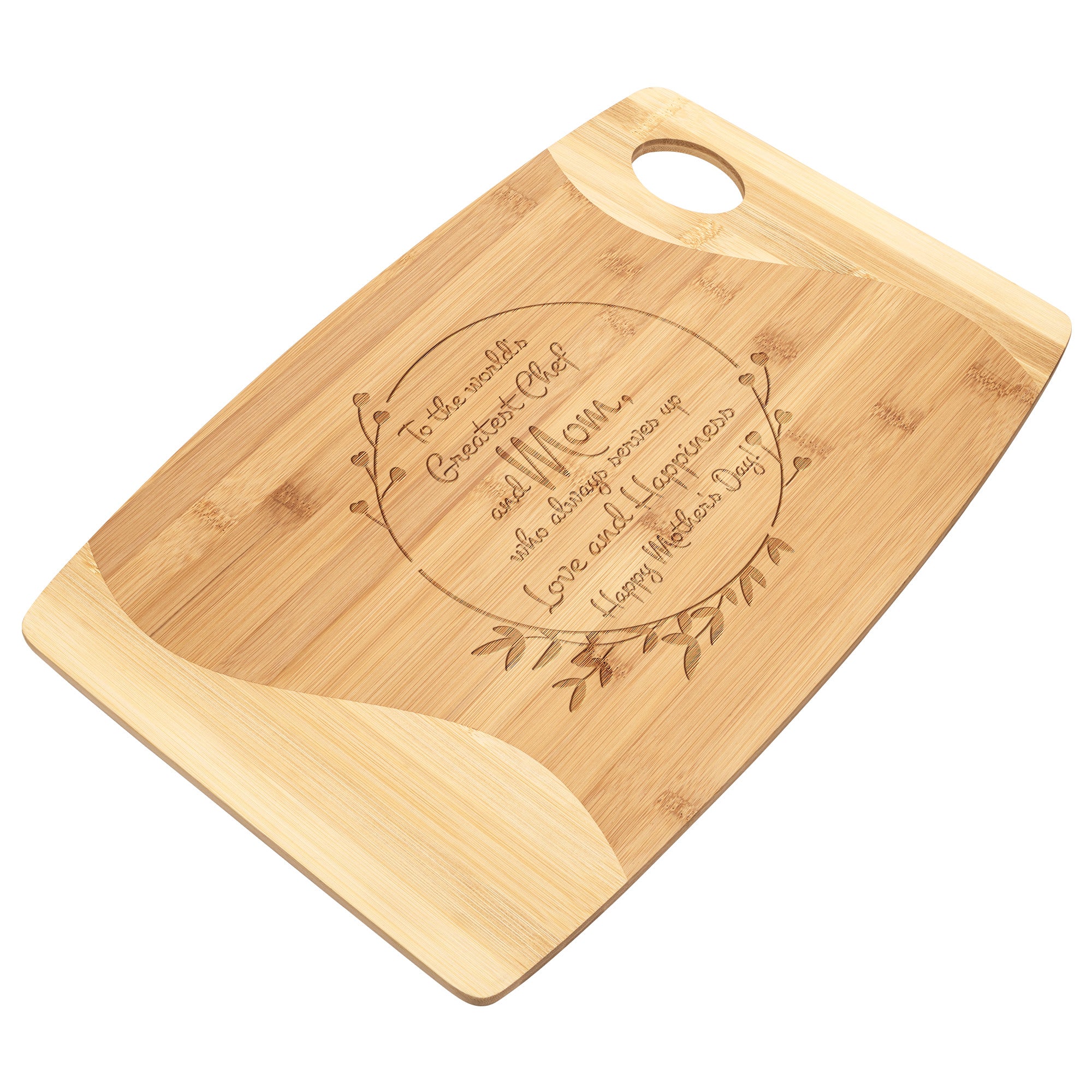 World's Greatest Chef and Mom - Cutting Board for Mother's Day