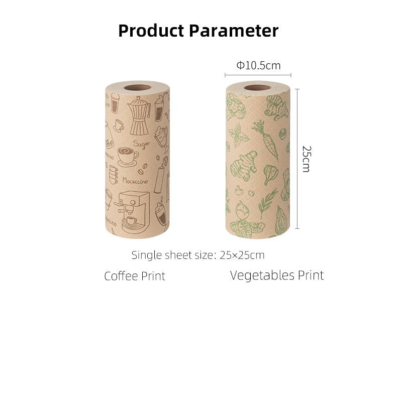 Reusable Bamboo Paper Kitchen Towels Antibacterial Washable