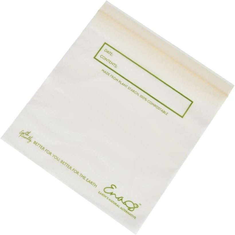 Compostable Biodegradable Resealable Food Storage Bags (100 pieces)