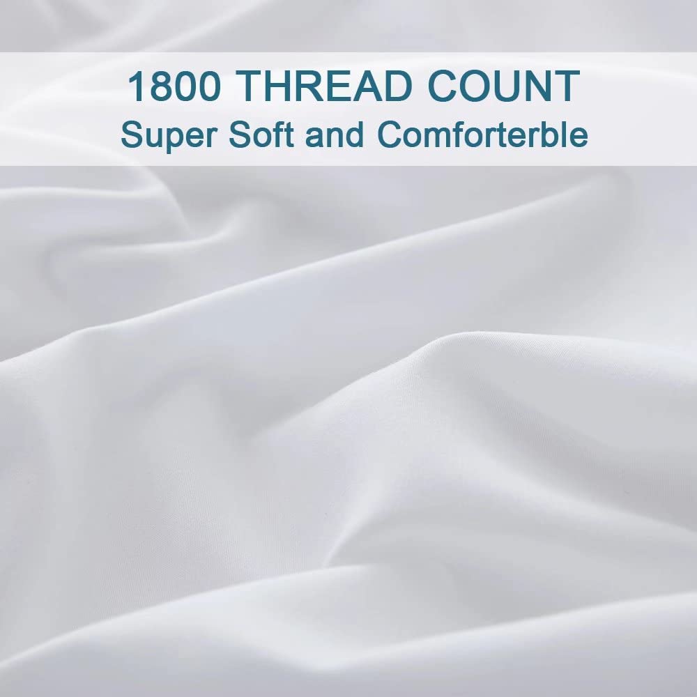 Soft Twill Bamboo Bed Sheet Set Breathable Hypoallergenic for Sensitive Skin Allergies