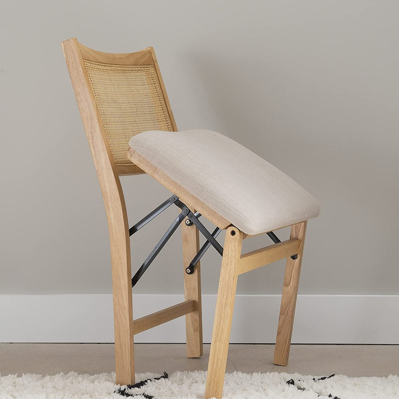 Foldable Rattan Cane Dining Chair
